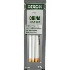 Lápis Dermatográfico Dixon Marker Branco LYRA - Pack 12 | Marca LYRA para marcações precisas