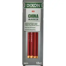 Lápis Dermatográfico Dixon Marker Vermelho LYRA - Embalagem 12un | Loja BluePixel