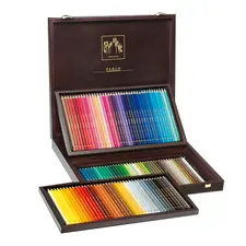 Lápis de Cor Aquarelável Caran D'Ache Pablo 120un Caixa Madeira | Loja BluePixel