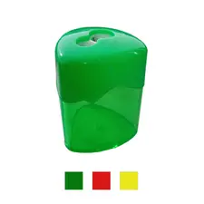 Lápis de Cor Epene Afia Lápis 2 Bocas Plástico c/ Depósito - Material Escolar