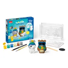 Kit Gesso Friends Urso e Coelho MAPED | Material de Artesanato para Decoração e Diversão