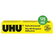 Cola Universal UHU 125ml Bisnaga | Fixação Forte e Versátil | Loja BluePixel