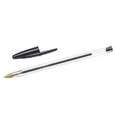 Esferográfica BIC Cristal Ball Point Preto 1mm - Pacote de 50 unidades | Loja BluePixel