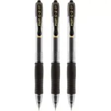 Esferográfica Gel Pilot G-2 Retrátil Preto 0,7mm - Pack de 3 | BluePixel.pt