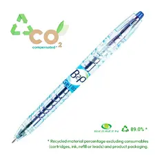 Esferográfica Gel Pilot B2P BeGreen Retrátil Azul 0,7mm - 1unidade | Loja BluePixel