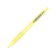 Esferográfica Z-Grip Smooth Azul 1mm Corpo Amarelo Pastel | ZEBRA na bluepixel.pt