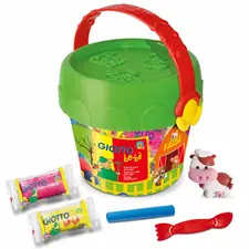 Conjunto Pasta Modelar Giotto Be-Be com Balde Farmácia | Brinquedos Criativos para Crianças