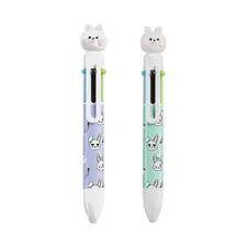Esferográfica Back2Fun Coelho 6 Cores - Caneta Multicolorida Corpo Sortido | bluepixel.pt