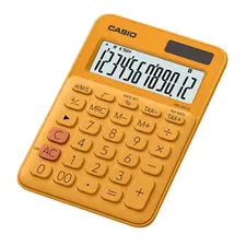Calculadora Casio MS20UCRG Laranja 12 Dígitos - Calculadora Secretária para Uso Diário