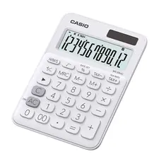 Calculadora Casio MS20UCWE Branca de 12 Dígitos | Loja BluePixel