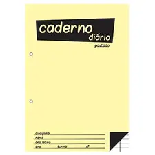 Caderno Diário B5 NEUTRAL 25x17,6cm Pautado 60g 40 Folhas – Organização e Anotações