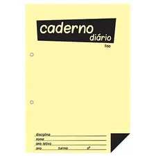 Caderno Diário B5 25x17,6cm Liso 60g NEUTRAL | Ideal para anotações diárias e organização