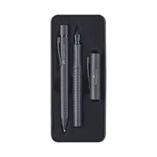 Esferográfica + Caneta Permanente Faber Castell Preto | Alta Qualidade e Conforto na Escrita
