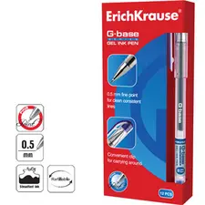Esferográfica Gel EK G-Base Azul ERICHKRAUSE - Pack de 12 unidades | Loja online bluepixel.pt