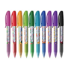 Esferográfica Paper Mate InkJoy Mini 10 Cores 1mm - Canetas coloridas para escrita confortável