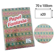Papel Embrulho Fantasia Luxos 70x100cm - 20 Folhas | Loja BluePixel.pt