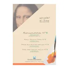 Bloco de Papel Pintura Acrílica SCHOELLERSHAMMER 24x32cm 420g 20 Folhas | Loja BluePixel