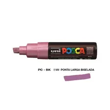 Marcador Posca PC-8K 8mm Rosa Metálico - Alta Qualidade para Arte e Criatividade | bluepixel.pt