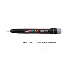 Marcador UniBall Posca PCF-350 1-10mm Branco | Ferramenta artística de alta qualidade