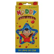 Lápis de Cor Viarco NODDY 24un Caixa Cartão 18cm | Material Escolar de Qualidade