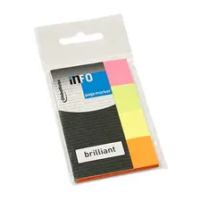 Separadores Adesivos 20x50mm Sortido Brilhante INFONOTES - 160 unidades | Loja online bluepixel.pt