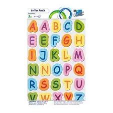 Bloco de Letras Aderentes INFOCREATIVE 200x337mm - 30x15 Folhas para Decoração e Personalização