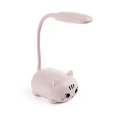 Candeeiro LED Kitty Rosa da BACK2FUN | Iluminação infantil decorativa para quartos de crianças