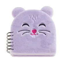 Bloco Espiral Pautado 160x160mm com Peluche de Hamster | BACK2FUN na bluepixel.pt