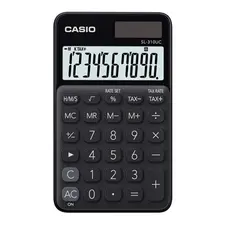 Calculadora de Bolso Casio SL310UCBK Preto 10 Dígitos | Loja BluePixel