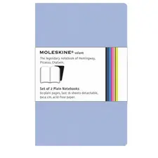 Bloco de Notas Moleskine Volant de Bolso Liso Azul Claro - Compacto e Elegante