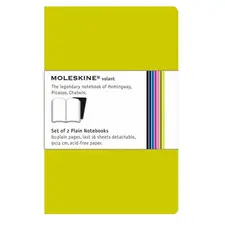 Caderno Moleskine Volant Liso Verde Claro | Bloco de Notas de Alta Qualidade