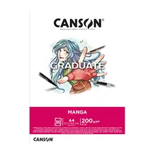 Bloco Canson Graduate Manga A4 200g - Papel de Alta Qualidade para Desenho e Ilustração | bluepixel.pt