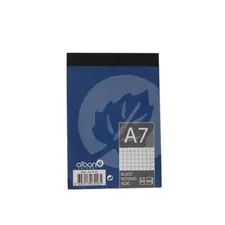 Bloco Notas A7 Quadriculado NEUTRAL - 100 Folhas | Loja BluePixel
