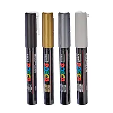 Marcador Posca PC-1M 0,7mm em 4 Cores | Marca POSCA | Loja BluePixel