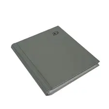 Agenda Telefónica NEUTRAL com Índice A a Z 14,8x21cm Cinza | Organização e Praticidade