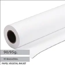 Papel Vegetal InkJet NEUTRAL 90/95g 914mmx50m | Papel de Alta Qualidade para Impressão