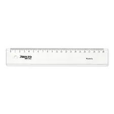 Régua Plástico Cristal 20cm Aristo Geocollege AR23022 | Ferramenta de Medição de Qualidade