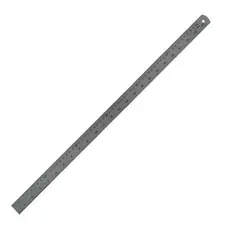 Régua Metálica 60cm CARL CSR60 | Ferramenta de Medição de Alta Precisão