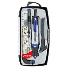 Compasso Maped Technic Compact 7 Peças | Ferramentas de Desenho de Alta Precisão