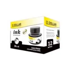 Tinta para Canetas 30ml Preto DOLLAR | Alta Qualidade para Escrita e Desenho