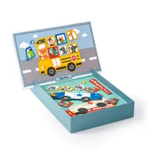 Jogo Magnéticos Carros APLI - 25 Peças | Brinquedos Educativos para Crianças