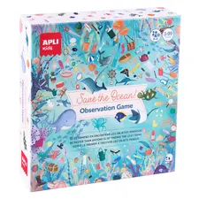 Jogo Observação do Oceano APLI - Diversão Educativa com 50 Cartas para Crianças