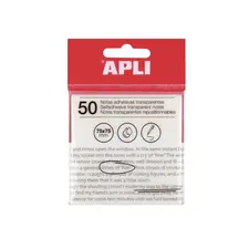 Bloco Notas Aderentes Apli Transparente 75x75mm - 50 Folhas | Loja BluePixel