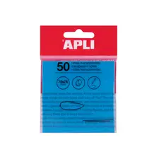 Bloco Notas Aderentes APLI 75x75mm Azul Transp - 50 Folhas | Loja BluePixel