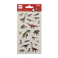 Autocolantes Dinossauros Realistas - Folha de Decoração Criativa | APLI