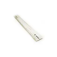Régua de Plástico Cristal 30cm SMARTD | Medição Precisa e Resistente