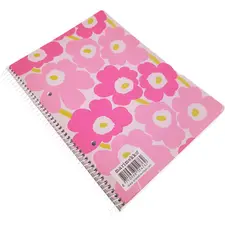 Caderno Espiral A5 Quadriculado Marimekko SMEAD - Rosa, 80 Folhas | Loja BluePixel