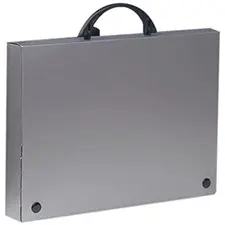 Pasta Porta Desenhos PVC A4 com Pega Cinzenta - GRAFOPLAS | Loja BluePixel