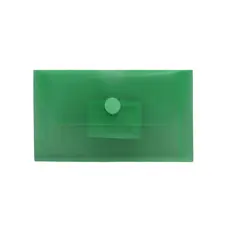 Bolsa Envelope 105x65mm HFP com Fecho Velcro Plástico Verde | Loja BluePixel