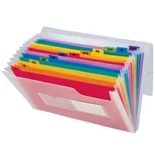Pasta Classificadora A5 com Fole Transparente NEUTRAL - Organização de Documentos
